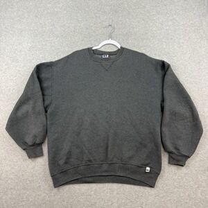 Vintage 90s Russell Athletic XL Crewneck Mens USA Sweatshirt Blank Dark Gray